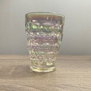 Vintage Federal Glass iridescent tumbler